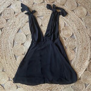 Women's REVOLVE LPA Size S Tie Sleeves LBD Dress